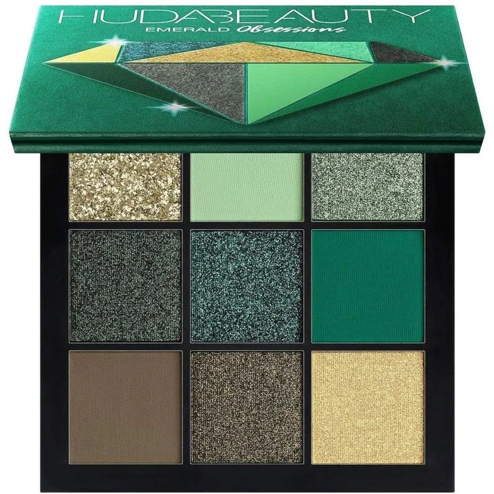 HUDA BEAUTY Emerald Obsession Eyeshadow Palette NEW